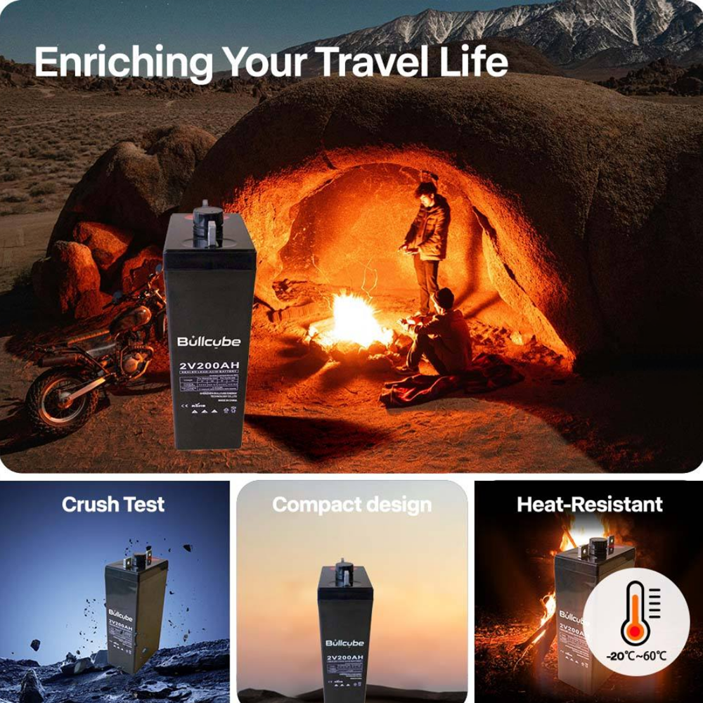 2V 200Ah Lead Acid Battery